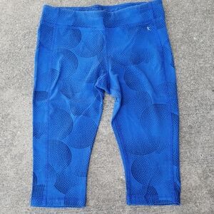 Danskin Now Womens Blue Capri Fitted Leggings